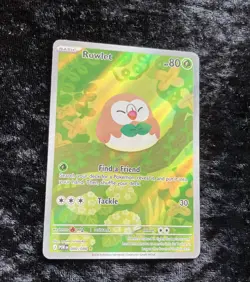 Pokemon Rowlet Illustration Rare Full Art Near Mint Perfect Order 090/088 NM/M - Image 2