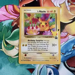 Pokemon Celebrations Classic Birthday Pikachu 25th NM - Image 2