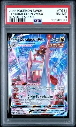 DURALUDON Vmax #TG21 PSA 8 • 2022 Pokemon Sword and Shield Silver Tempest - Image 1