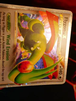 MP Pokemon FLYGON LV.X Card RISING RIVALS Set 105/111 Holo Foil Ultra Rare - Image 2