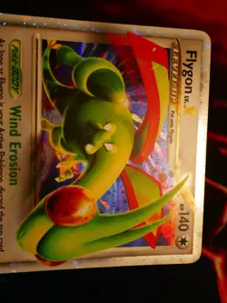 MP Pokemon FLYGON LV.X Card RISING RIVALS Set 105/111 Holo Foil Ultra Rare - Image 3