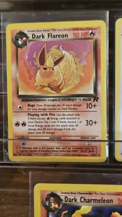 Lot of 5 Dark Pokemon Cards Team Rocket Non Holo LP - Image 2