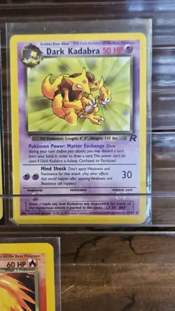 Lot of 5 Dark Pokemon Cards Team Rocket Non Holo LP - Image 4