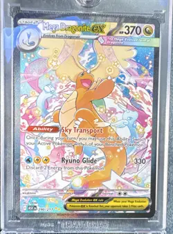 Pokemon Mega Dragonite EX 370 HP 330 Attack Holo ASC 290/217 Ability Card - Image 1