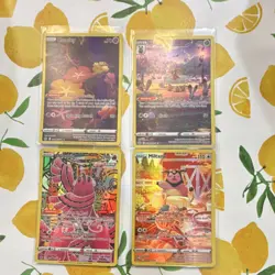 Pokemon TCG Holo Lot - Miltank, Oricorio, Comfey, Kricketune, 4 Cards - Image 1