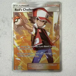 Pokemon TCG Unbroken Bonds Red's Challenge Holo Card 213/214 Full Art Ultra Rare - Image 1