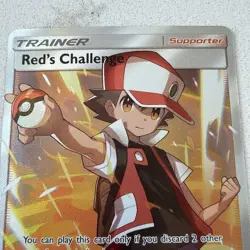 Pokemon TCG Unbroken Bonds Red's Challenge Holo Card 213/214 Full Art Ultra Rare - Image 2