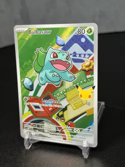 Bulbasaur 037 Pokemon TCG First Partner Illustration Full Art Holo Promo - NM - Image 3