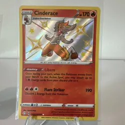 2 Card Lot Pokemon TCG Raboot SV016 Cinderace SV017 Holo 2021 Shining Fates - Image 4