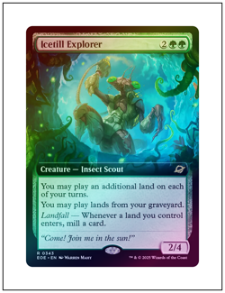 1x Icetill Explorer, Extended Art Foil, Edge of Eternities, Magic MTG NM - Image 1