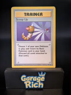 Scoop Up (Shadowless) 078/102 - HP - Base Set Pokemon TCG @1995, 96, 98, 99 WOTC - Image 1
