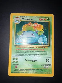 CARTA POKEMON VENUSAUR HOLO 15/102 - SET BASE UNLIMITED - ITA - Image 1