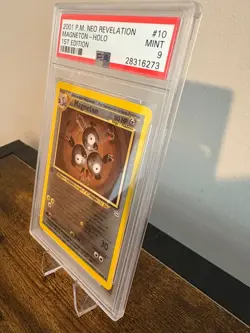 2001 POKEMON NEO REVELATION 1ST ED #10 MAGNETON-HOLO PSA 9 - Image 2