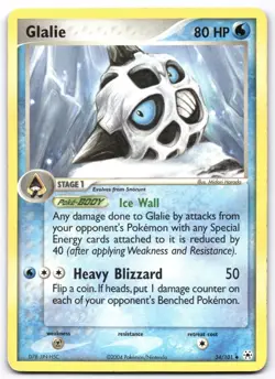 Glalie 34/101 Hidden Legends Pokemon Card Vintage | - Image 1