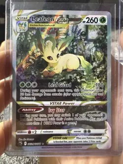 Pokemon TCG Leafeon VSTAR GG35/GG70 Crown Zenith: Galarian Gallery - Image 1