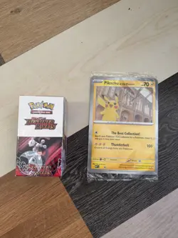 Destined Rivals Half Booster Box 18 Packs Brand New & Sealed + Pikachu Promo ✅ - Image 1