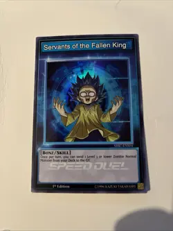 Yugioh Servants of the Fallen King X2 SBSC-ENS04 Speed Duel Super Rare 1st Ed NM - Image 1