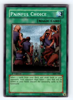 Yugioh Painful Choice MRL-049 1st Super Rare - NM 💎 - Image 1
