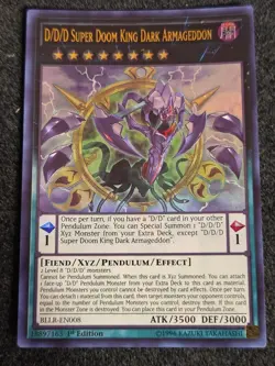 D/D/D Super Doom King Dark Armageddon BLLR-EN008 1st Edition Ultra Rare VLP - Image 1