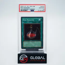 Red Medicine 2002 Yu-Gi-Oh 1st Edition Europe LOB-E043 POP 1 PSA 10 - Image 1