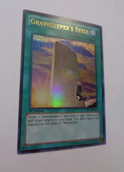 Gravekeeper's Stele LCJW-EN261 (Ultra Rare, 1st Edition, Excellent / VLP) - Image 1
