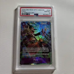 OP14 Foxy EB04-036 Alternate Art One Piece TCG Azure Sea's Seven PSA 10 Gem Mint - Image 1