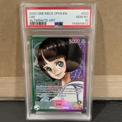 2024 One Piece OP09 Lim Alternate Art Leader #022 ENGLISH PSA 10 GEM MINT - Image 1