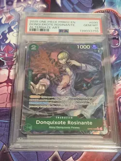 One Piece Prem Booster Vol. 2 Donquixote Rosinante OP05-030 Alt Art PSA 10 - Image 1