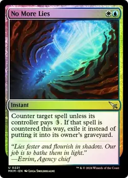 No More Lies MTG NM Murders at Karlov Manor FOIL - Image 1