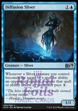 Diffusion Sliver 1x FOIL MTG M15 Core Set Uncommon MINT blue - Image 1