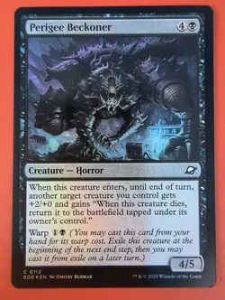 MTG, EDGE OF ETERNITIES: PERIGEE BECKONER #0112, COMMON, FOIL, EOE - Image 1