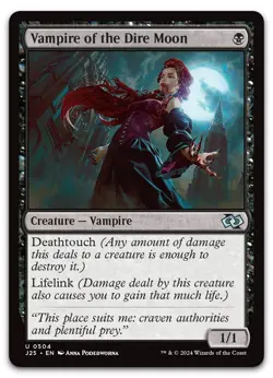 mtg magic vampire of the dire moon FRENCH vf fr vampire de la lune sinistre - Image 1