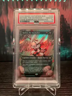 Baylen, the Haymaker Borderless Raised Foil PSA 10 GEM MINT!!! MTG - Image 1