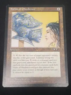 Helm Of Obedience - Alliances - NM - MtG - Image 1