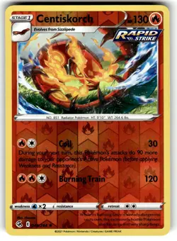 Pokemon Fusion Strike Centiskorch 048/264 Reverse Holo - Image 1