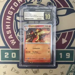 2023 POKEMON SV 151 COSMO HOLO #005/165 CHARMELEON CGC 10 PRISTINE - Image 1