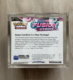 Pokemon TCG SWSH Fusion Strike Booster Box 36 Packs In Acrylic Case New Sealed - Image 3