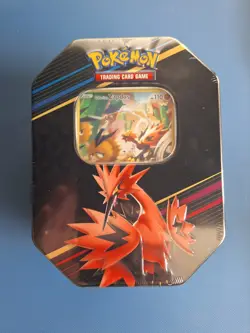 Pokemon TCG: Crown Zenith Tin Galarian Zapdos Factory Sealed - Image 1