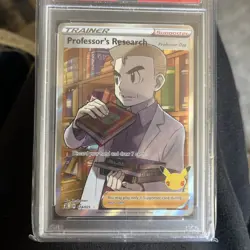 2021 POKEMON CELEBRATIONS #024 PROFESSOR'S RESEARCH FULL ART 10 GEM MT - Image 3