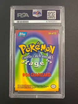 Charizard #E6 Pokemon 1999 Topps Movie Evolution PSA 9 - Image 2