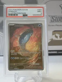 2023 POKEMON SVI EN-SCARLET & VIOLET ILLUSTRATION RARE IR #207 DONDOZO PSA 9 - Image 1