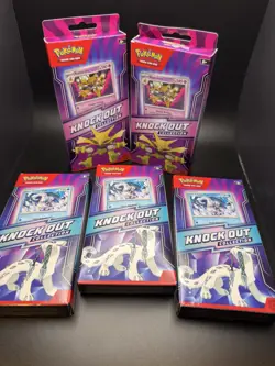 Pokemon Set of 5 Knock Out Collection Boxes Sealed 2 Alakazam & 3 Chien-Pao - Image 1