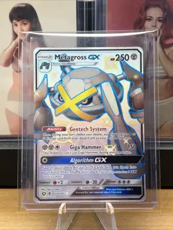 SHINY Metagross GX ULTRA RARE 157a/145 Pokemon Hidden Fates Alternate Promo - NM - Image 1