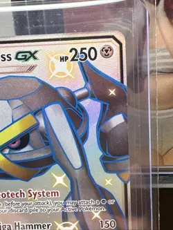 SHINY Metagross GX ULTRA RARE 157a/145 Pokemon Hidden Fates Alternate Promo - NM - Image 4