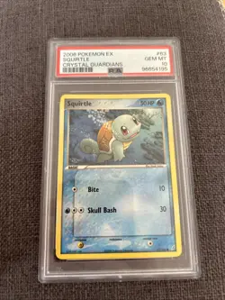 Pokemon Squirtle 63/100 Crystal Guardians Common 2006 PSA 10 - Image 1