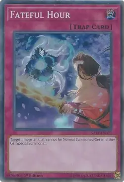 SAST-EN075 Fateful Hour Super Rare Mixed Editions Near Mint YuGiOh TCG - Image 1