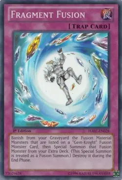 HA07-EN028 Fragment Fusion Super Rare Unlimited Edition Near Mint YuGiOh TCG - Image 1