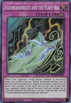 BODE-EN075 Floowandereeze and the Scary Sea 1st Edition Super Rare YuGiOh TCG - Image 1