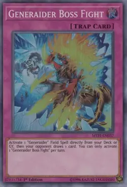 MYFI-EN037 Generaider Boss Fight Super Rare 1st Edition Near Mint YuGiOh TCG - Image 1