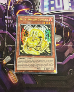 Yugioh Tenpai Dragon Genroku INFO-EN019 Quarter Century Secret Rare 1st Ed NM - Image 1